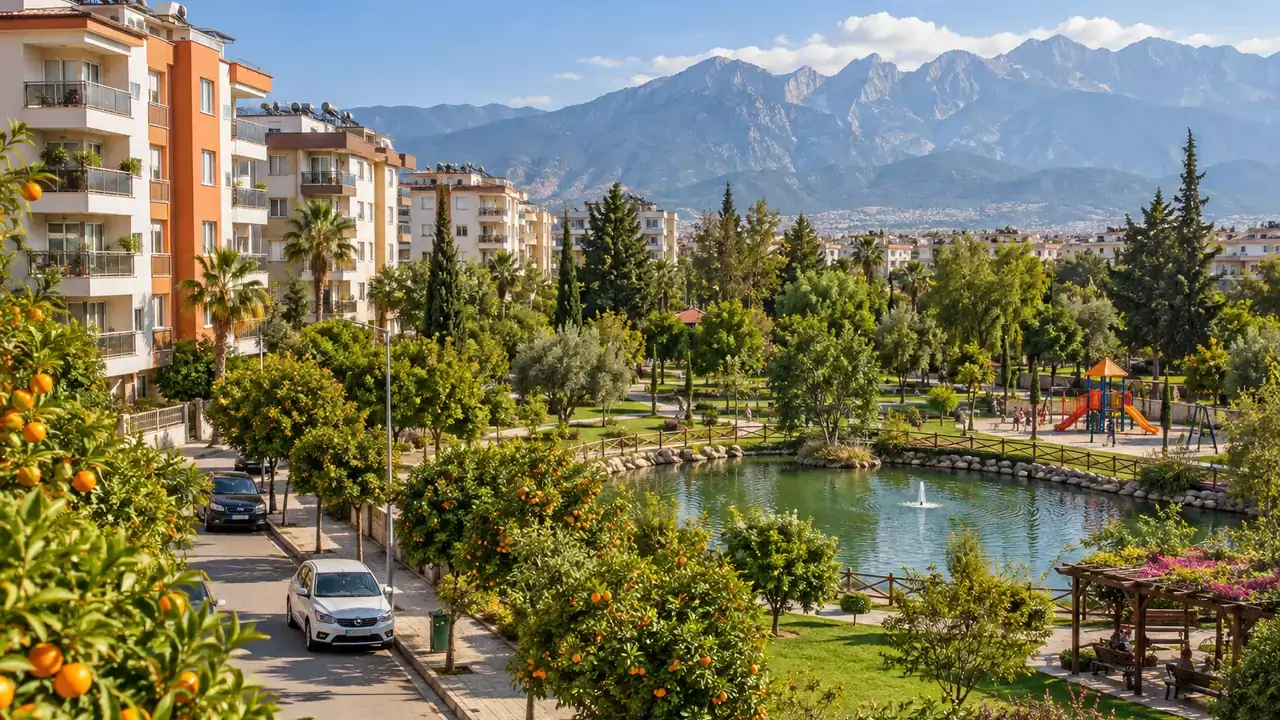 Kepez, Antalya: ein ruhiges Wohnviertel mit Park, fern vom Meer